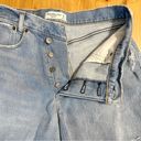 Abercrombie & Fitch  NWOT High Rise Dad Short Cross Button Fly Raw Hem 29 / 8 Photo 3