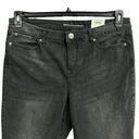 INC  SZ 14/32 Elizabeth Boot Jeans Mid-Rise Pockets Stretch Jet Wash Dark Gray Photo 1