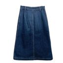 AG Adriano Goldschmied ALEXA CHUNG for AG A-line Button Front MIDI Denim Skirt Size 27 Photo 6