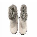 Khombu Ladies' All Weather Water Repellent Cream Fur Lined Booties Size 10 NEW Photo 1