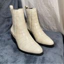 ALLSAINTS Miriam Chelsea Bootie in OFF WHITE CROC Size EU 38 Photo 1