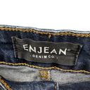 Pacific&Co Enjean Denim  Button Fly 10 Inch Rise Distressed Cuffed Blue Jean Shorts Sz M Photo 2