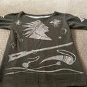 Ralph Lauren  Denim & Supply Native Aztec Print Sweatshirt Size Medium Bin 150 Photo 0