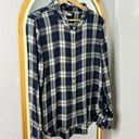 Faherty lakeridge blue Nantucket plaid long sleeve button up with Ruffle accents Photo 1