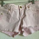Mango  MNG Pink Denim Cutoff Shorts Photo 0