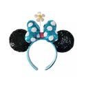 Disney  Minnie Mouse Sequined Ear Headband with Flower Photo 0