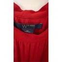 W By Worth  DARK RED 100% RAYON POCKETED DRESS WOMENS SIZE SM Photo 3