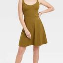 Universal Threads Universal Thread Women's Corset Knit Dress - Olive Green Size Medium Photo 0