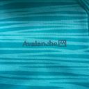 Avalanche Teal Blue Patterned Quarter Zip Pullover Photo 7