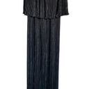 Alexis Pleated Tiered Strapless Maxi Dress, Black, Size XS Photo 9