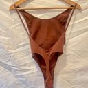 American Apparel XS Nude 3 Cotton Spandex Sleeveless Deep Cut Bodysuit - NWOT Photo 6