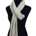 Universal Threads Universal Thread Womens Chunky Hand Knit Long Scarf Gray Cream OS Photo 0