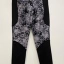 Lou & grey Black Gray Etchblock Patterned Leggings Small Photo 4