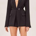 Alexis  Chana Black Skort XL Micro Mini Skirt Overlay Designer Quiet Luxury Short Photo 5