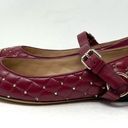 Valentino Garavani  red & gold rockstud quilted flats, size 39.5 - NWOT Photo 5