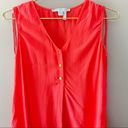 Draper James  Coral Sleeveless Top Photo 4