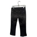 White House | Black Market  Black Skinny Flare 7/8 Capri Jeans Size 0R Photo 2