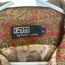 Polo  Ralph Lauren vintage paisley print button down shirt size large Photo 4