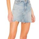 GRLFRND  Eva A-Frame Gusset Denim Skirt in Pacific- Size 28 Photo 0