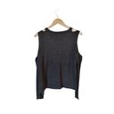 Good American  The Cold Shoulder Sweater Charcoal Gray Scoop Neck Sz 1 Small NWT Photo 5