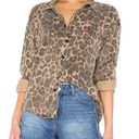 Pam & Gela  Revolve Womens Oversized Leopard Print Button Front Shirt Size S Photo 0