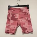 Zyia Light N Tight Hustle Camo Pink Shorts Photo 2