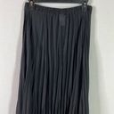 Moda  International Sheer Georgette Pleated Midi Skirt (Black) - Small Photo 4