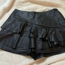 Faux Leather Skirt Black Size L Photo 0