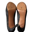 Nine West  Juliette Black Speckled Denim Metallic Suede Heels Photo 7