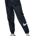 Nike  Tech Pack Woven Belted Black & White Swoosh Jogger Pants Size S Photo 0