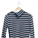 Tracy Reese  Cashmere Blend Navy & Ivory Nautical Striped Sweater Size Medium Photo 7