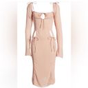 House Of CB NWT  'Ophelia' Crystal Cutout Midi Dress dusty pink balletcore Photo 5