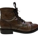 Krass&co Thursday Boot   Captain Brown Leather  Lace Boots Size 7.5 Photo 1