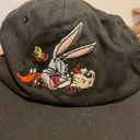 Looney Tunes Vintage 90s taz & Tweety Bird Snapback Hat Black , Clean Photo 1