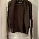 Maurice's Maurice’s Brown Knit Longsleeve Short Cardigan S Photo 0