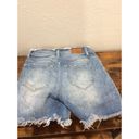 Bohme  Size 27 frayed distressed stretch jean shorts 7 Photo 3