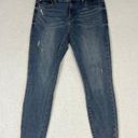 Pistola  Womens Cropped Raw Hem Denim Jeans Distressed Size 28 Photo 0