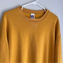 Russell Athletic Vintage Crewneck Sweatshirt Mustard Yellow XLT Photo 1