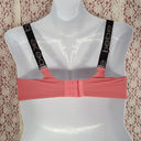 Bebe  pink black activewear padded bra 

size 38D Photo 3