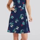 Draper James  navy floral fit & flare dress Photo 0