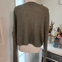 The Moon  & Madison Sweaters Crop Sweater  Size Med green oversized Photo 3