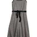 Draper James NWT  Sleeveless Knot-Waist Midi Dress Black & White Gingham Size XXL Photo 12