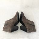 Frye  JENNIFER Brown Grey Suede Pointed Stacked Heel Dress Ankle Boots 6 Photo 92