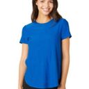 Beyond Yoga  Featherweight On The Down Low Tee Lightweight Heathered Blue S Photo 7