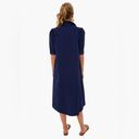 Tuckernuck  Do + Be Navy Blue Kayla Button Down Collared Midi Dress | S Photo 1