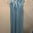 Pepper Mayo Blue Ice Satin Maxi Dress  Photo 0