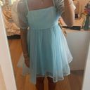 TCEC Light Blue Puff Sleeve Dress Photo 3