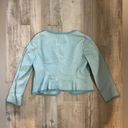 Nine West Vintage  Leather Jacket Powder Blue Size Large. Photo 13