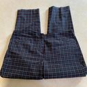 J.Jill  Black Red Plaid Cropped Ankle Pants Casual Cotton Womens Size 12 Petite Photo 7