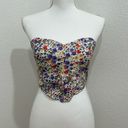 LA Hearts  Pacsun Floral Corset crop top size small Photo 0